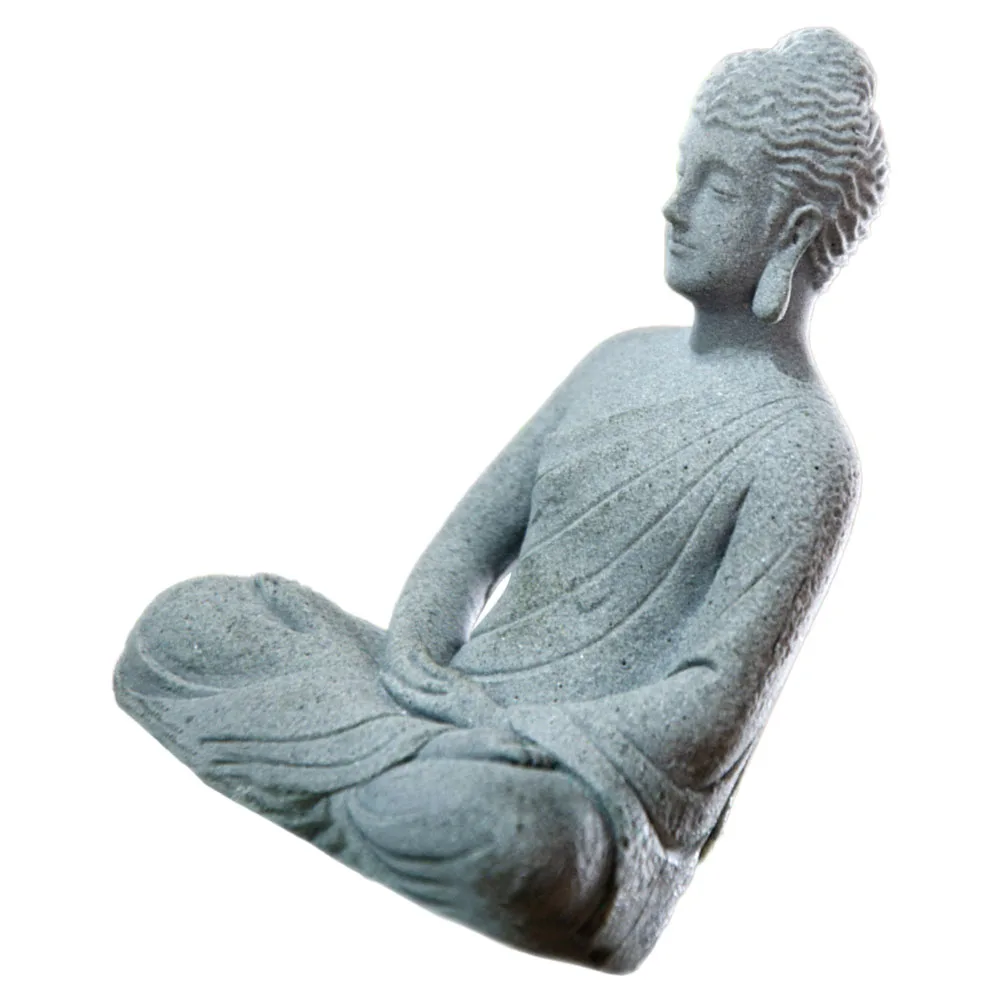Buddha Statue Ornament Aquarium Decorative Figurine Decoration Household Goddess Rock Asian Decorations