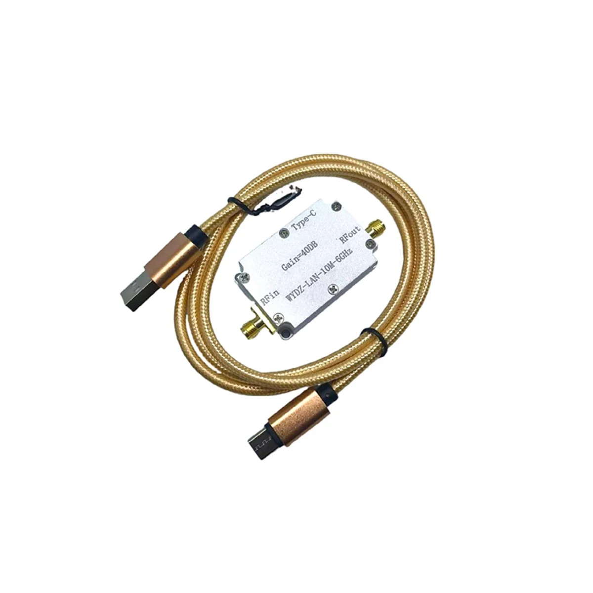 High Flatness Amplifier 10M-6GHz Gain 40DB RF Signal Driving or Receiving Front End