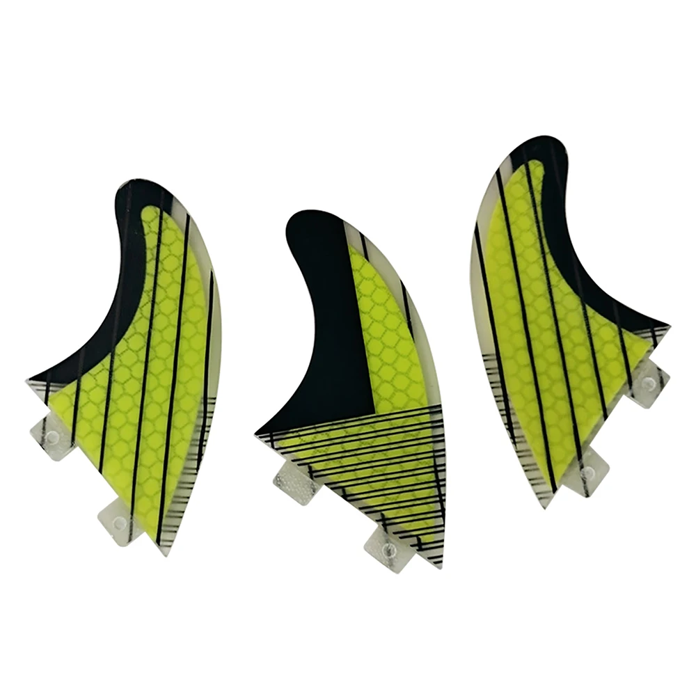 UPSURF FCS M Surfboard Tri Fins Carbon Fiber Honeycomb Quilhas High Performance Surfing Fin System for Surfboards