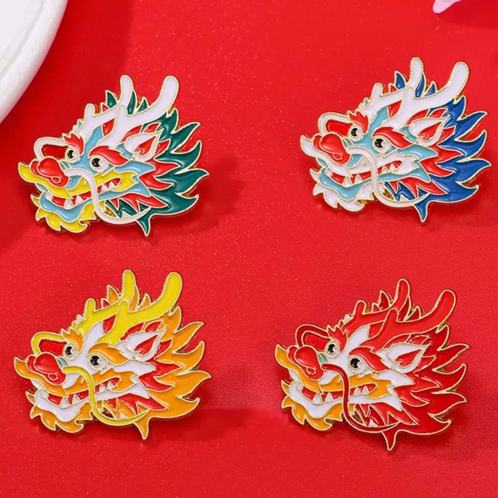 

2024 Year Dragon Head Brooch Dragon Head Dragon Year Dragon Year Brooch Decoration Chinese Zodiac Sign Cartoon Pin Brooch