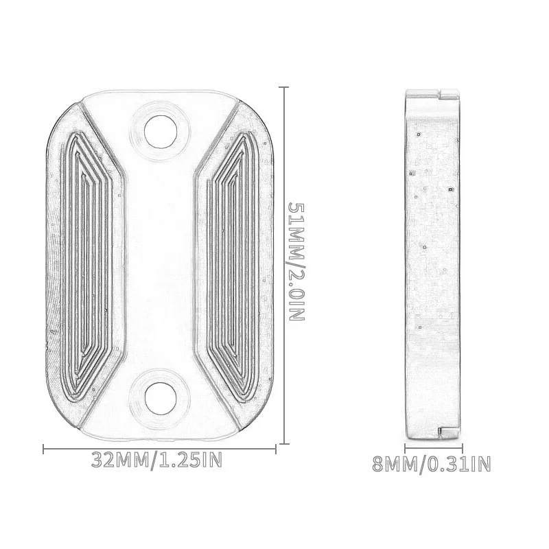 Apto para yamaha nmax125 nmax155 tampa do reservatório de fluido de freio dianteiro da motocicleta protetor nmax fluido de freio decorar tampa