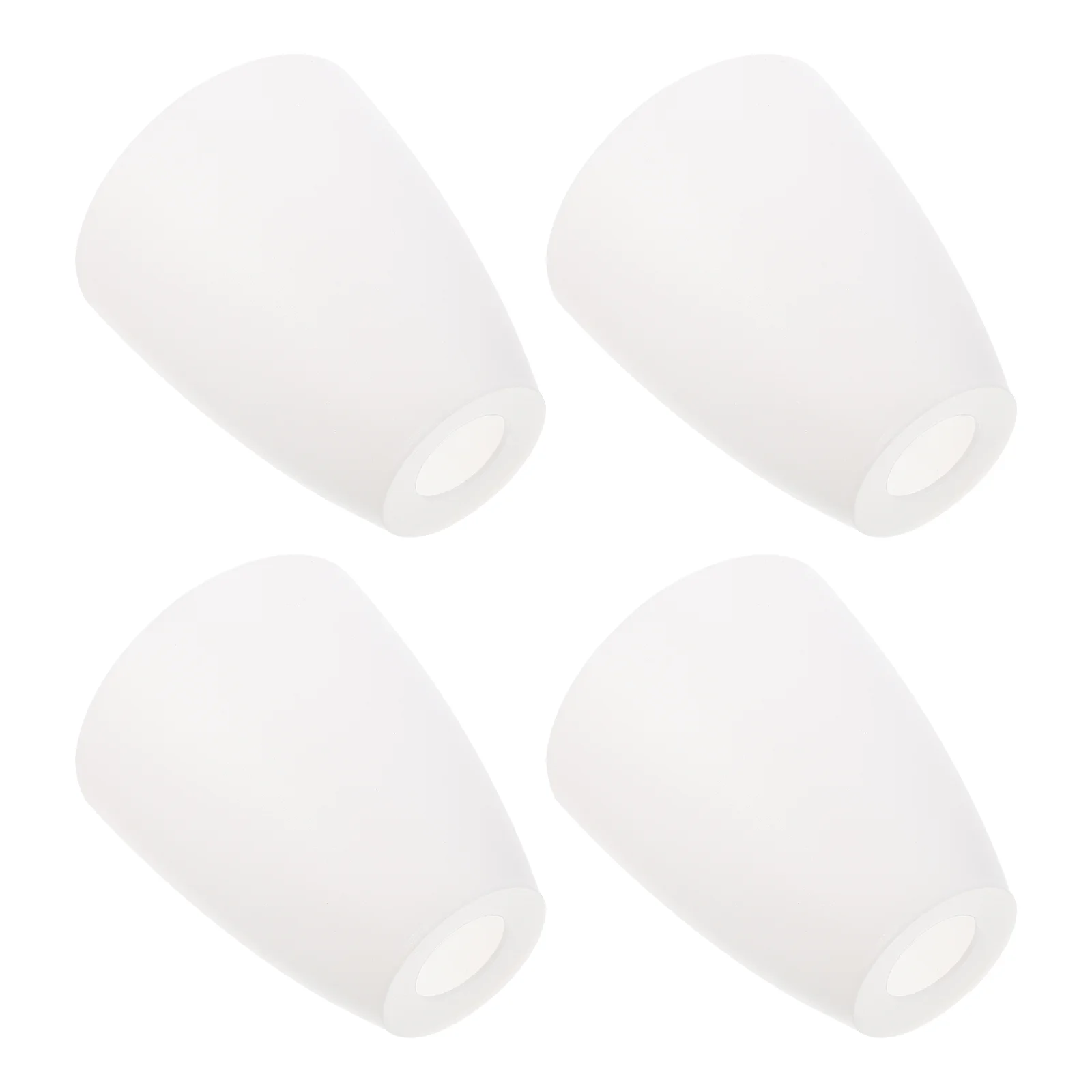

4 Pcs Plastic Lampshade Household Flat Head Shape Replacement Fabric Chandelier