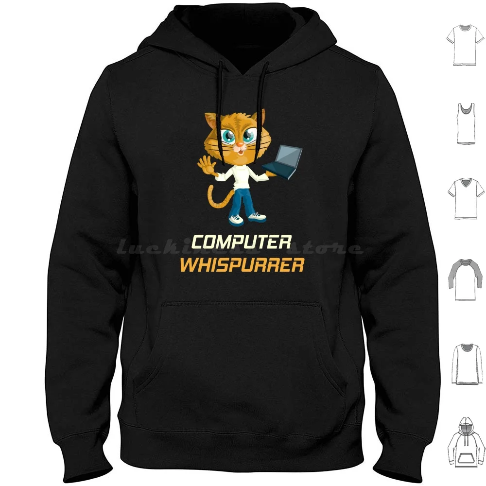 Computer Whisperer Hoodies Long Sleeve Computer Whisperer Funny It Tech Technician Support Programmer Coder Coding