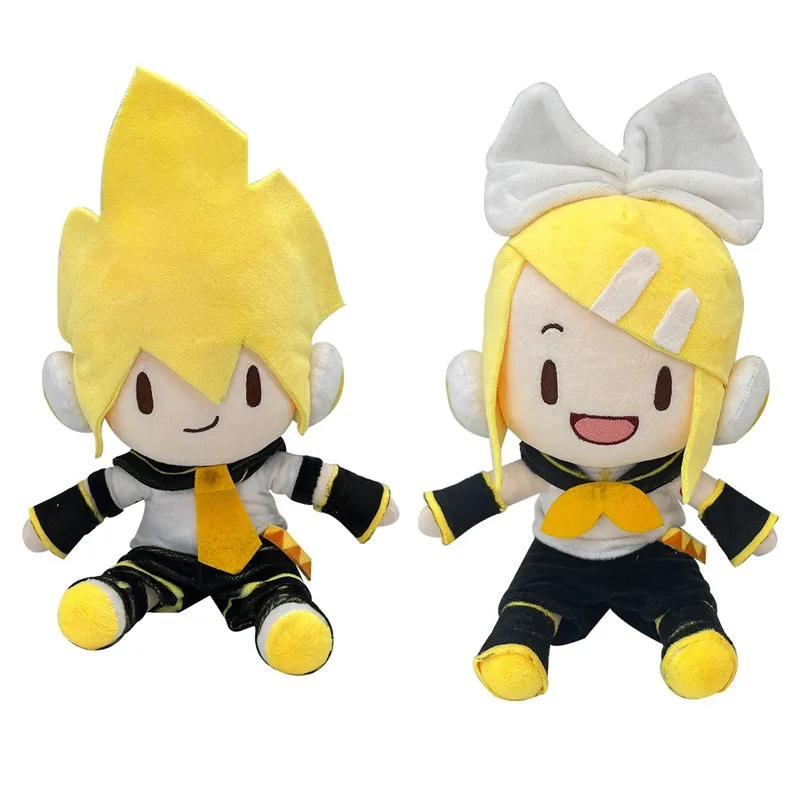 Kawaii cartoon animation peripheral two-dimensional Hatsune Miku Kagamine Rin plush doll girl\'s heart super cute cute plush toy