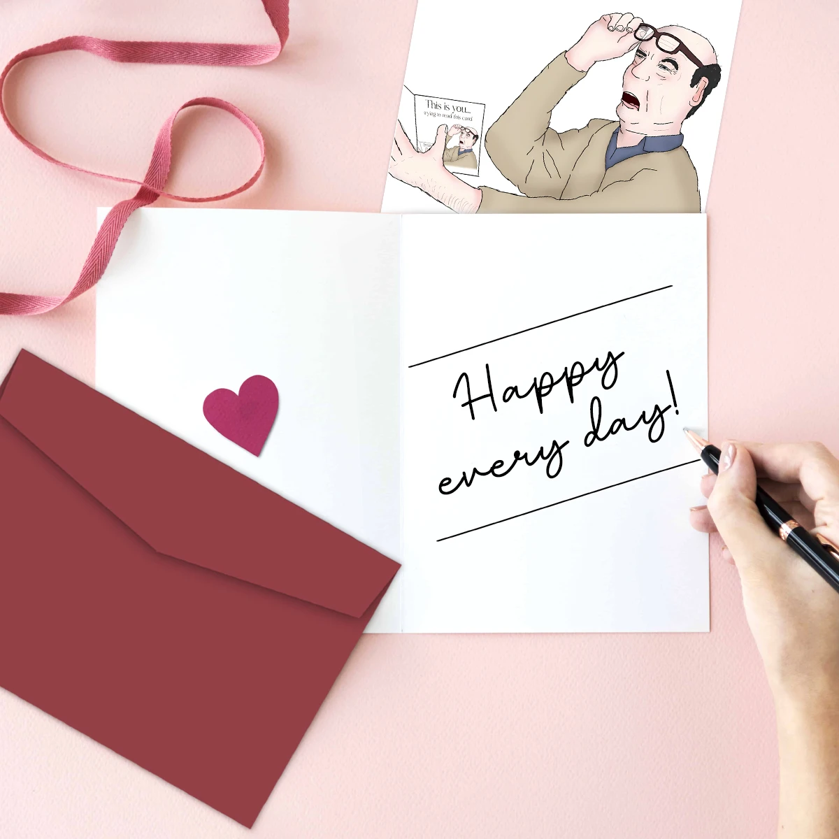 1 Stück lustige Lehrertag- oder Geburtstagskarte, geeignet für ältere Menschen, Humor, Lehrer, Wertschätzung, Gruß, einzigartige Geschenkkarte von Studenten – Detail 6