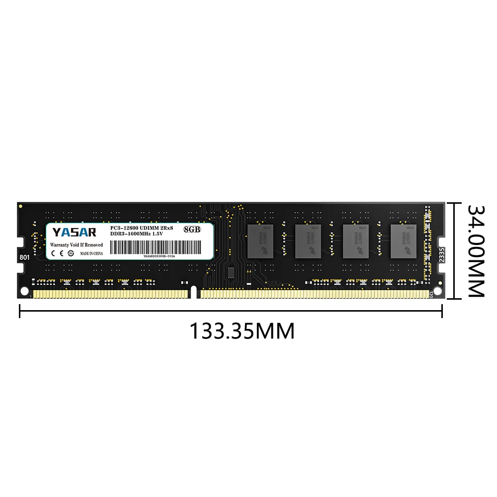 Imagem -05 - Ram 8gb 4gb Desktop Memoria 10661333 1600 1866 Mhz Pc38500 Pc310600 Pc3-12800 240pin 1.5v Ddr3 Udimm Memória Ram 10 Pcs Ddr3