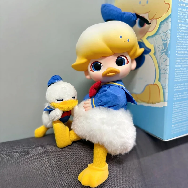 Original Dimoo Donald Duck 1/8 Movable Figure Kids Plaything Kawaii Doll Action  Made By Hand Girl Christmas Festival Gifts