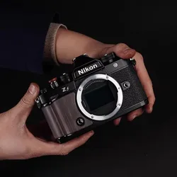 Solid wood portability Shake Non-slip Handle Part For NIKON ZF camera grip Thumb rest Replacement accessories With 3M Tape