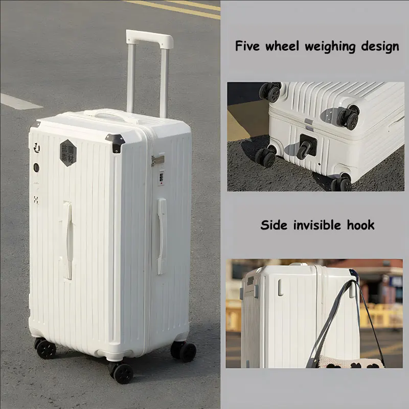 Five Wheel Thickening Travel Suitcase Rolling Luggage 22/24/26 inch Large Capacity Trolley Luggage Carry-On Cabin Suitcase