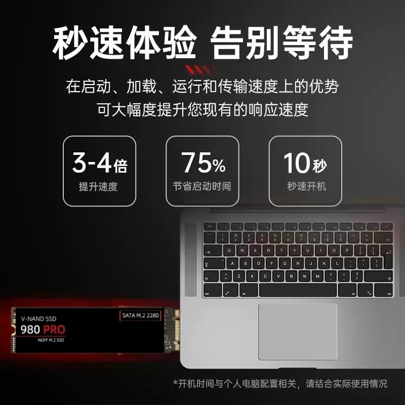 980 PRO M.2 2280 SATA SSD TLC Flash Internal Hard Drive Up to 560MB/s Fast Loading Storage for PC Notebook