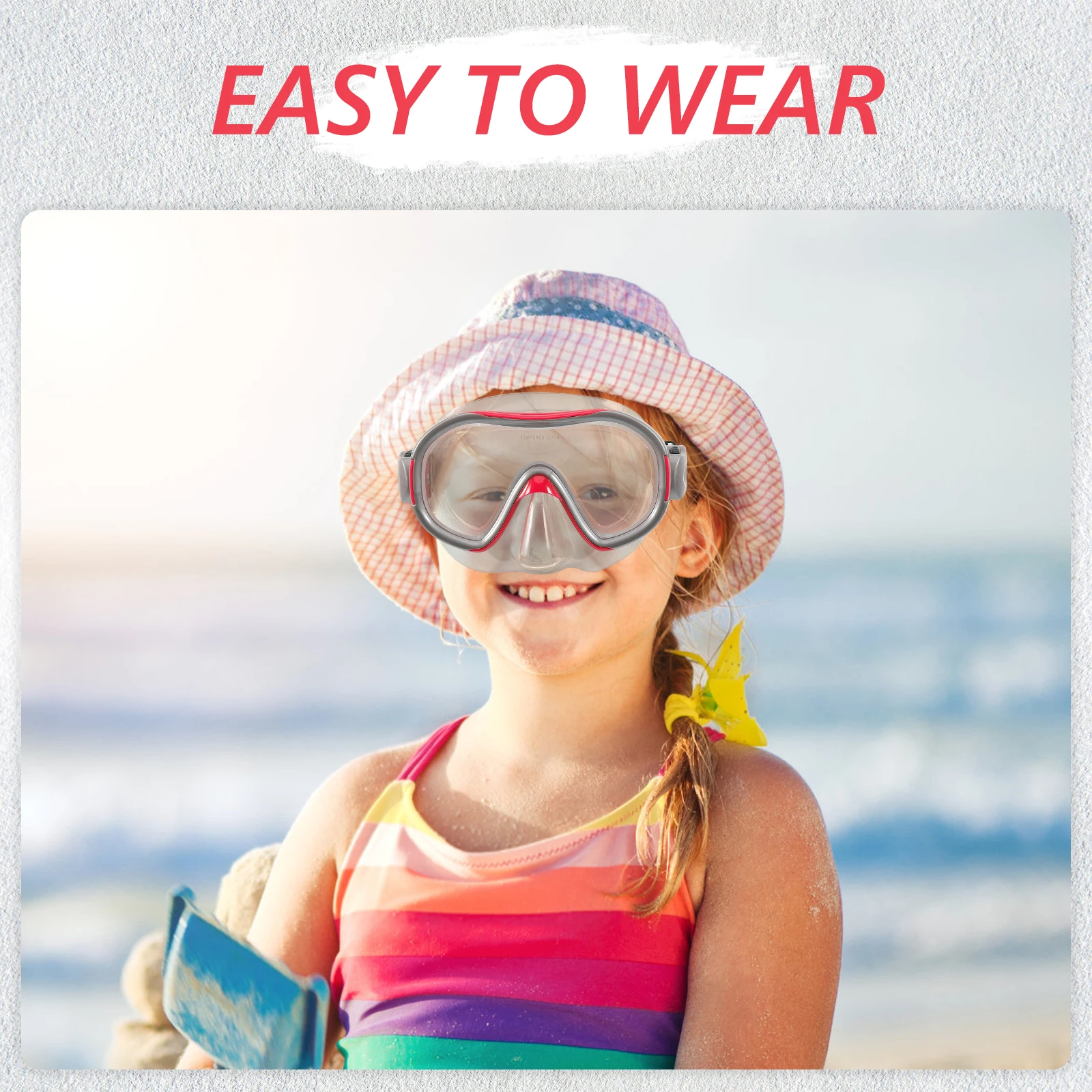 

Children's Swimming Goggles Girls Kid Kids Braided Rope for Teens Silica Gel Childrens
