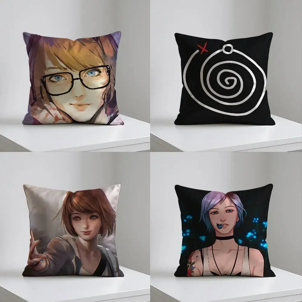 L-Life Is Stranges Case Plush Fabric Soft Pillowcase Double Sided Print Cushion Cover Household Gifts