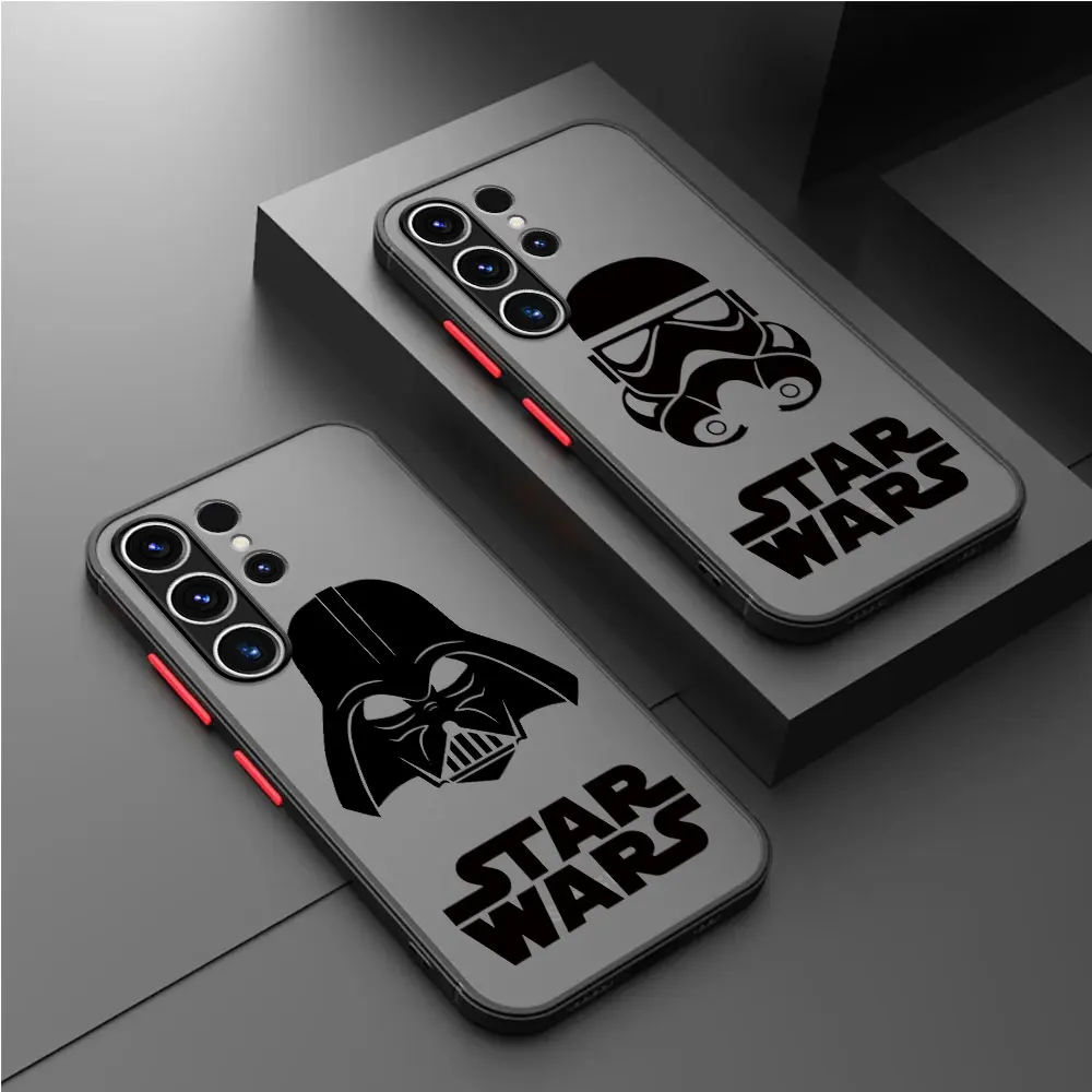 Matte Case For Samsung Galaxy S22 S23 Ultra S24 S20 S21 FE S10 Plus Capa Note 20 10 Lite Phone Funda StarWars Hero