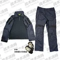 blue suit and pad