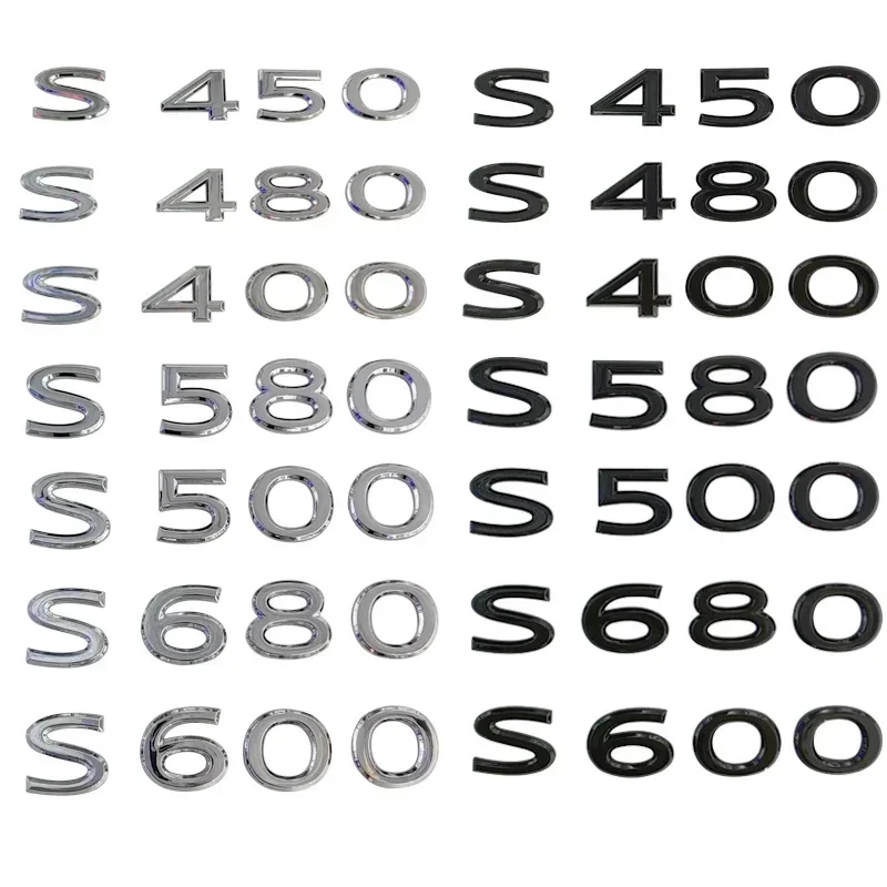 

Modified Car Body Side Emblem Sticker Rear Badge for Mercedes Benz Maybach 2021 S400 S450 S480 S500 S580 S600 S680 Accessories
