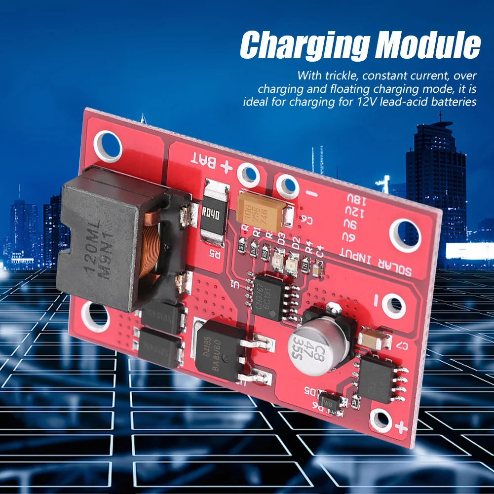 MPPT Solar Panel Controller Charging Module for 12V Lead Acid Battery Charger 3A