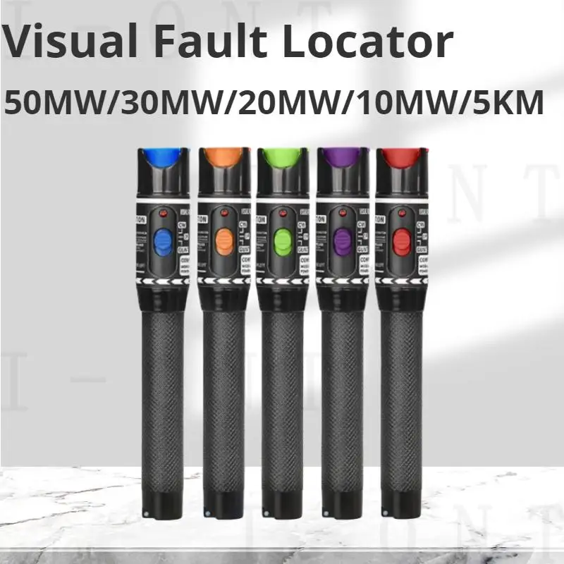 

COMPTYCO 50MW/30MW/20MW/10MW/5KM Visual Fault Locator,Fiber Optic Cable Tester 5-50KM Range,Red Laser Light Pen,Type SC/FC/ST