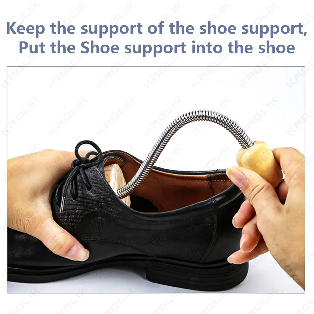 2 Pcs Wooden Shoe Tree Unisex High-grade Spring Shoes Adjustable Support Shoe Stretcher Shaped Fixed Shoes
