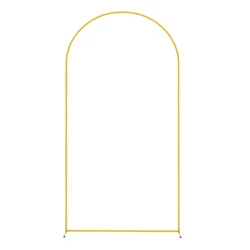 New Golden Arch Background Metal Frame Short 5ft/6ft/6.6ft Size Easy to Disassemble Install Wedding Event Photography Decoration