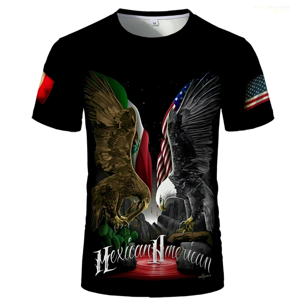 Mexico Jersey T Shirt Summer Outdoor Sports Football Uniform Mexican Mexican Flag Independence Day Gifts Short Sleeved T-shirts