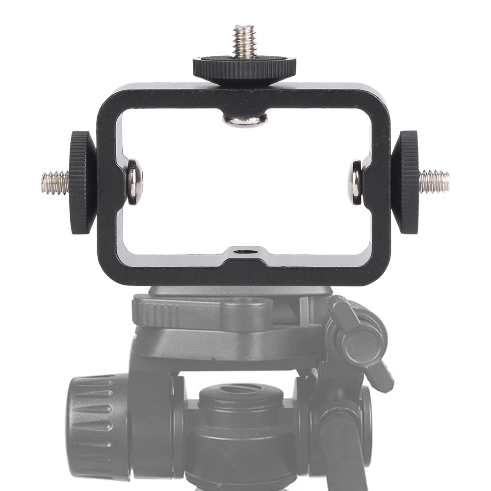 3 Head Phone Bracket Multi-function Mobile Phone Clip Holder 3 Position Bracket for Live Broadcast Selfie for Camera Phones