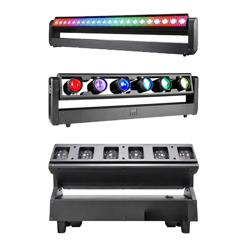 

Swing thunder curtain light 6 60W swing beam of light 6 40W focusing matrix light bar atmosphere dyeing light