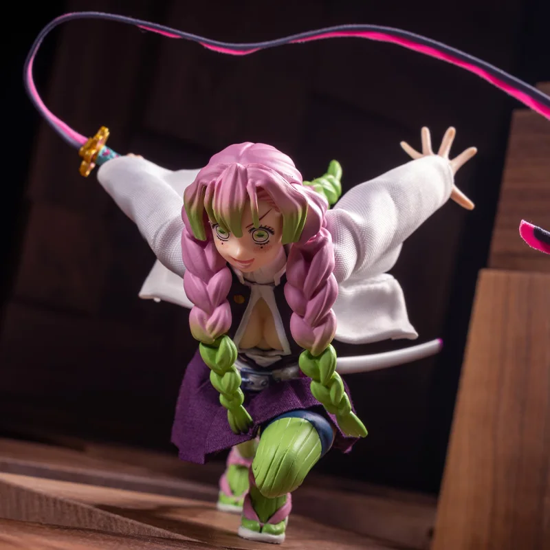 

【100% подлинный】В НАЛИЧИИ оригинальный BUZZmod ANIPLEX. Demon Slayer: Kimetsu No Yaiba Mitsuri Kanroji H = 14,5 см, игрушки с персонажами аниме