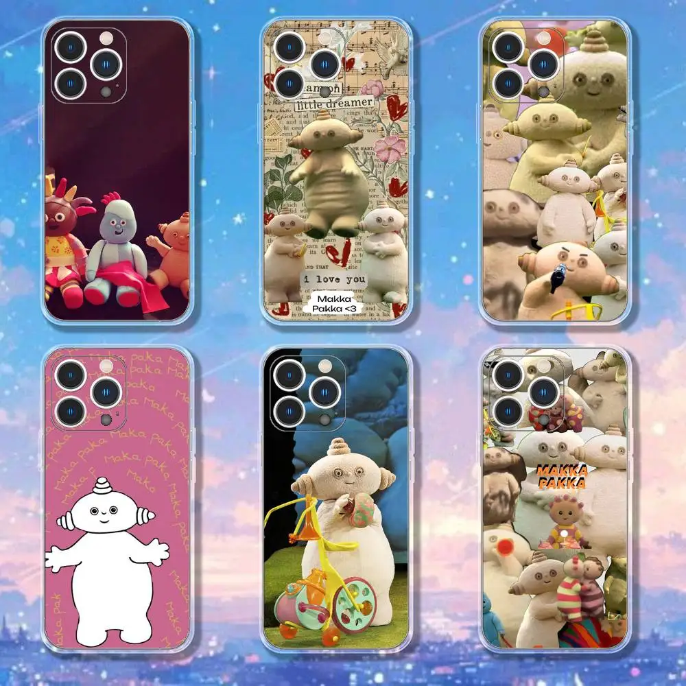 

In The Night Garden Maka Paka Phone Case For iPhone 17,16,15,14,13,12,11 Pro,Max,Plus,X,XS,XR,SE4,E Mini Transparent Soft Cover