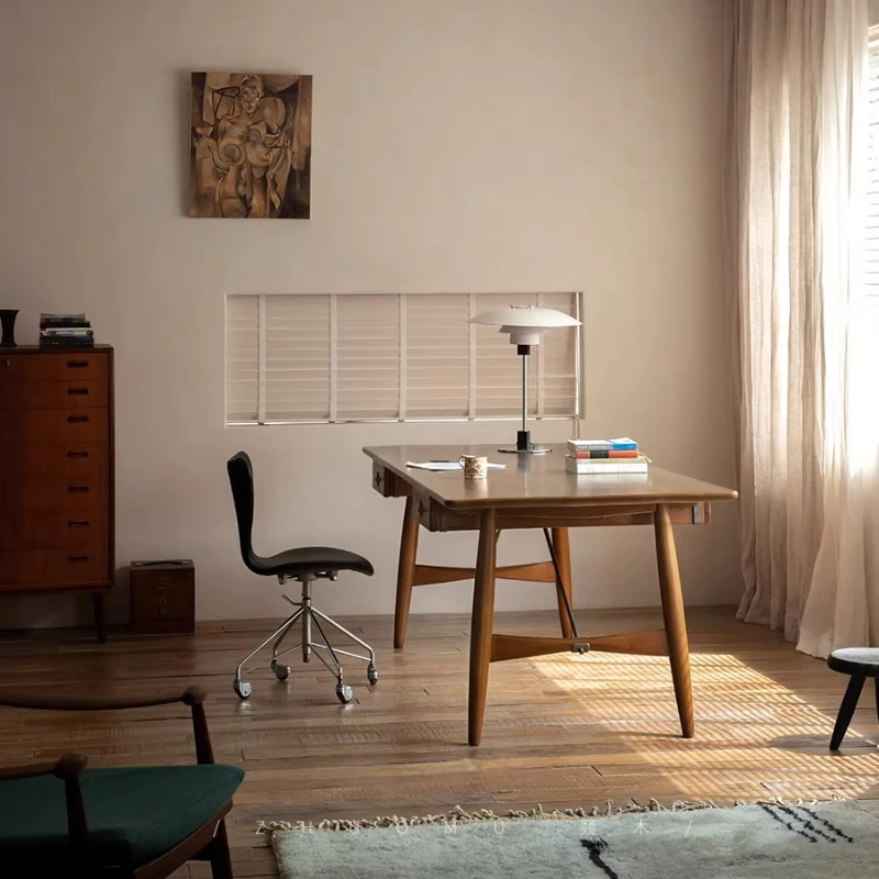 Retro-style Office Desks Double-person Office Desks Designer-style Storage Office Furniture Scrivanie Per Ufficio ZY40BGZ