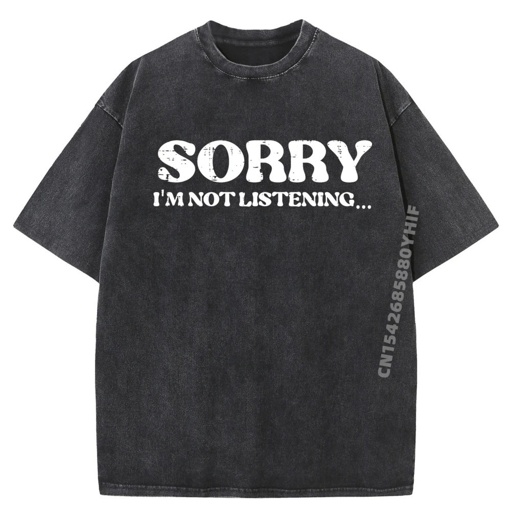 

Извините, не слушает, забавная надпись, муж, папа, мужская футболка для девочек и подростков, мужская футболка из 100% хлопка, мягкие потертые новые рубашки и футболки