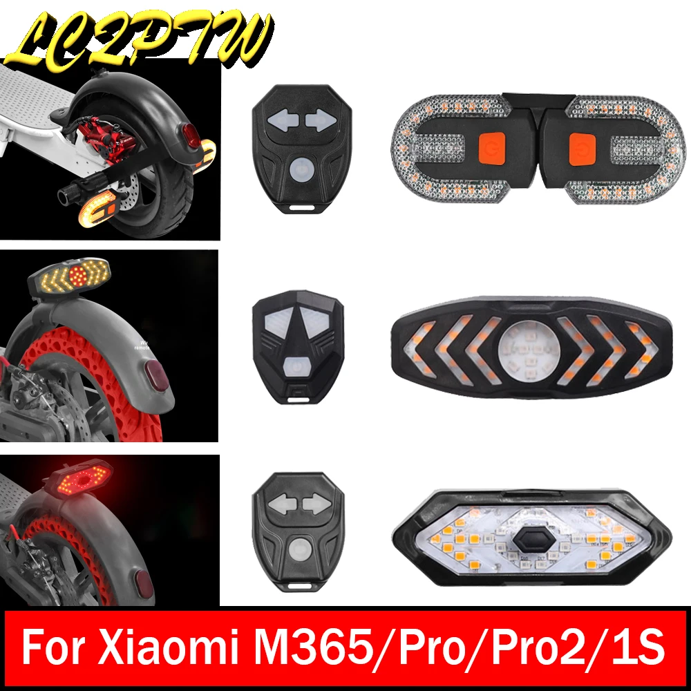 Turn Signals Remote Control for Xiaomi M365 Pro Mi3 Pro2 1S Direction Indicator Rear USB Rechargeable E-Scooter Taillight Lamp