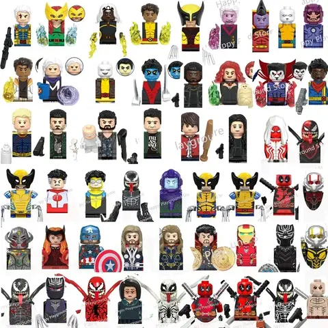 TV6201-6205 GH167 GH170 슈퍼 히어로 마블 벽돌 선물 새로운 미니 액션 피규어 어린이 빌딩 블록 파티 선물 완구