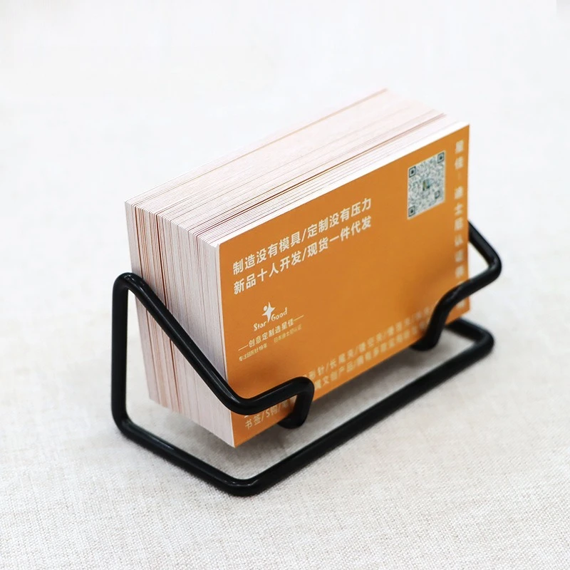 

Metal Desktop Business Card Holder for Office Supplies Name Card Stand Support Holders Business Cards Organizer