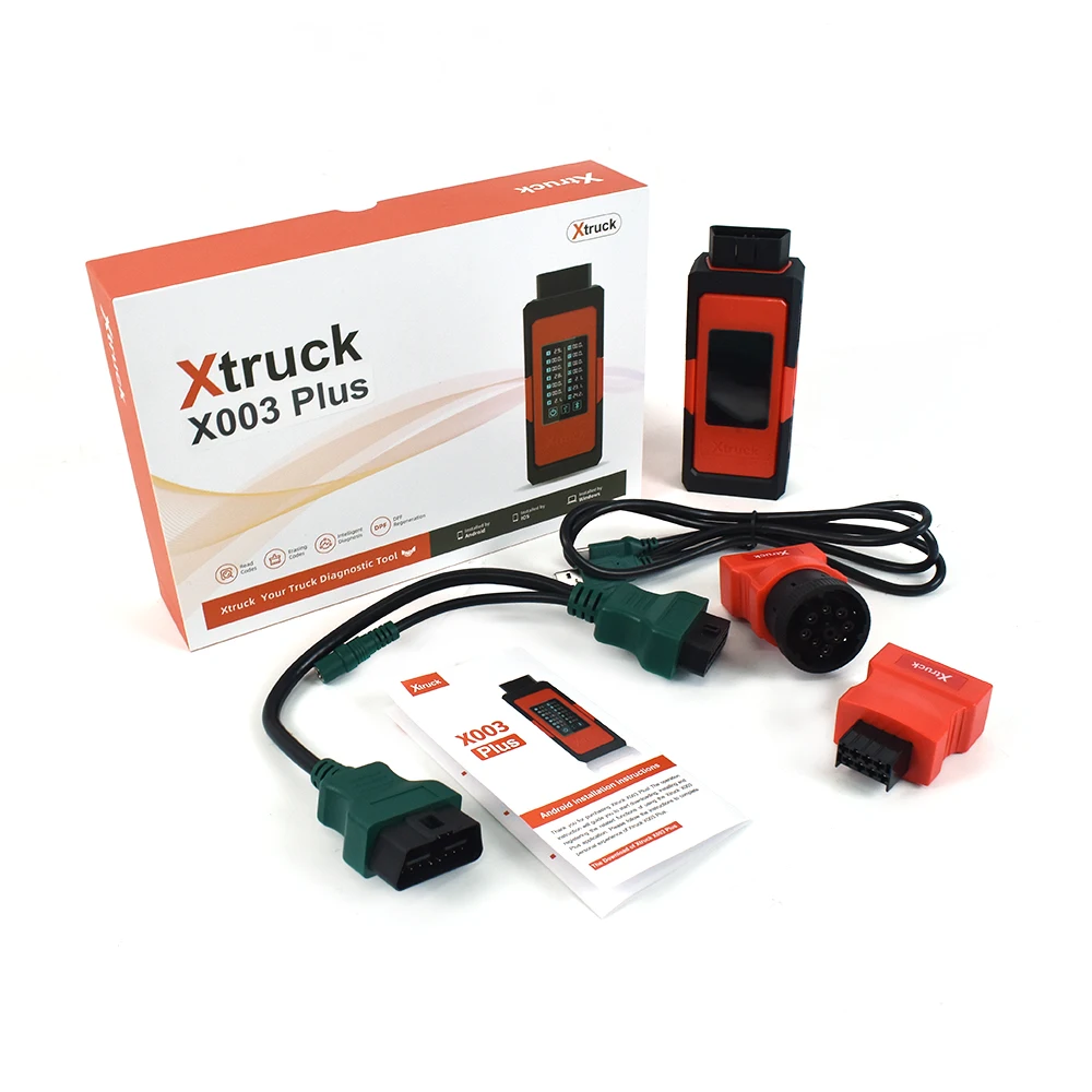 헤비 듀티 트럭 Xtruck X003 플러스, 인라인 7 vocom SDP3 지지대, DPF 코드 레이징 코드 읽기, 트럭 진단 도구
