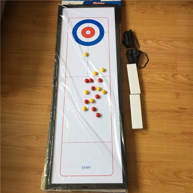 Table curling game full board interactive activity props