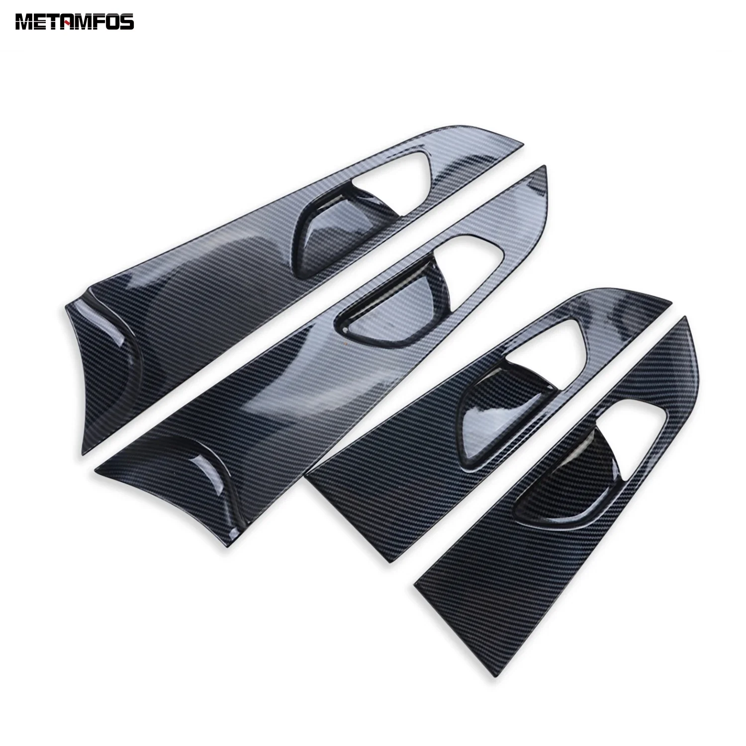 For Kia Forte Cerato 2019-2024 K3 2019-2022 Carbon Fiber Interior Door Handle Bowl Cover Trim Sticker Accessories Car Styling