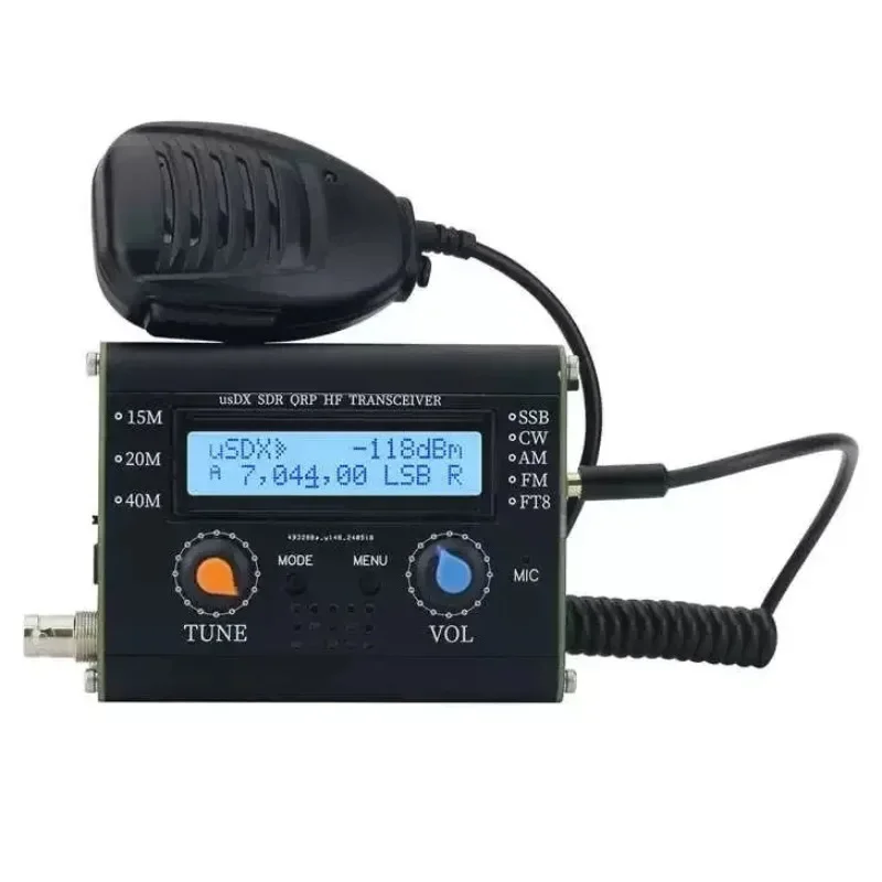 USDX FT8 5W USDX S-DR QRP Transceiver QCX  SSB to SSB 15m/20m/40m 3-Band All-Mode HF Transceiver with Bluetooth