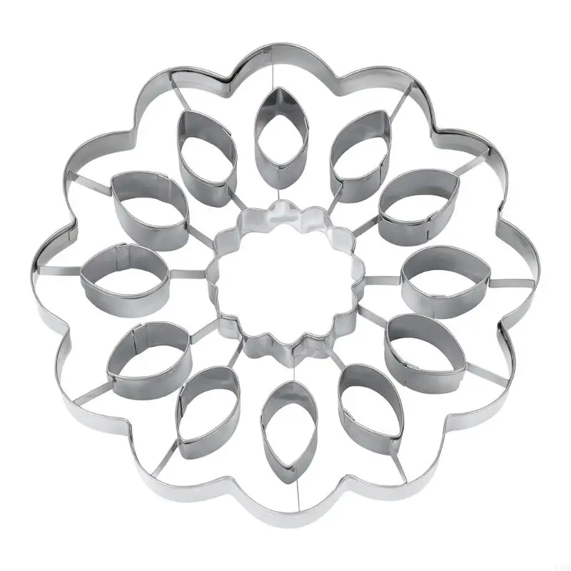 

Easy To Clean Sun Flower Pie Crust Cutter Mold for Baking Class and Event