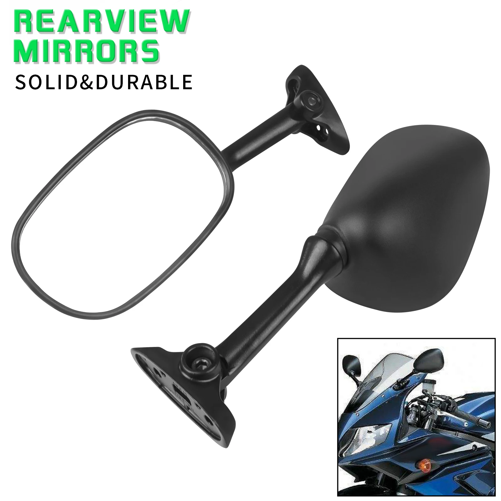 For Suzuki GSXR1000 GSXR 600 GSX-R 750 BANDIT 1250 GSF650S GSF1250S GSX1250 SV1000 SV650 Motorcycle Rearview Rear View Mirrors