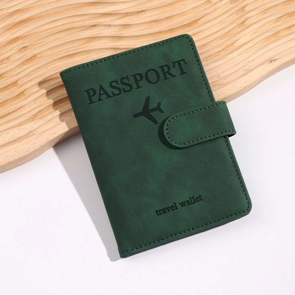 Personalisierter PU-Herren-RFID-Passhalter im 2-Style-Umschlag-Design, Flugzeugmuster Bedruckte Diebstahlsichere Passbörse, Minimalistisch – Detail 16
