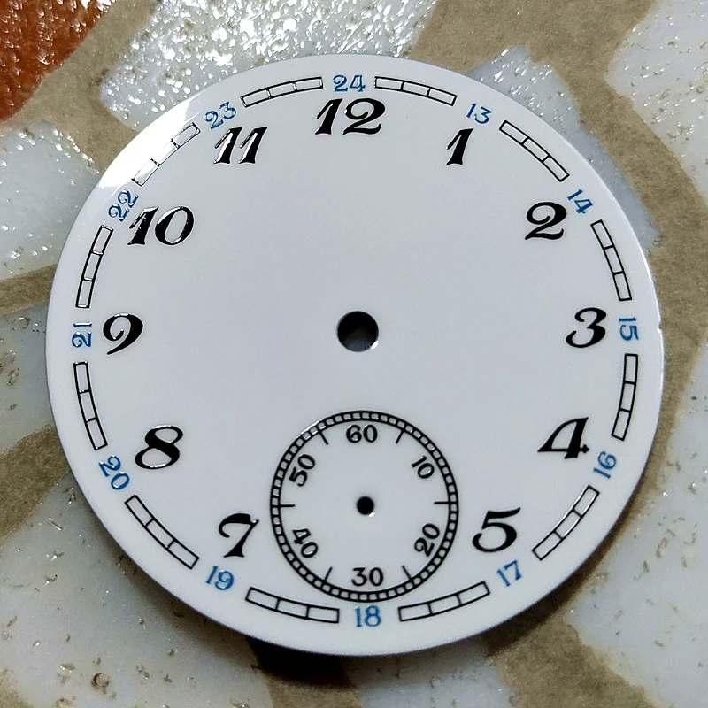 37mm GEERVO moda sterylny biały eta6497 emalia Dial Fit ST3621 ruch dla mężczyzn części do naprawy zegarków BP41-22