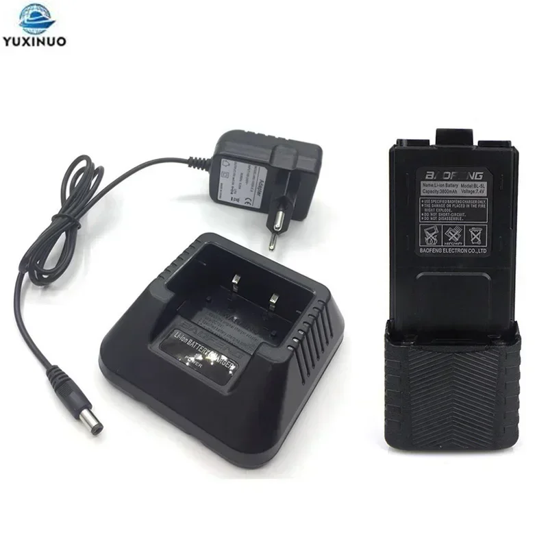 BL5 BL-5 3800mAh Extended Battery + CH-5 Rapid Charger for BAOFENG UV-5R BF-F8 UV5R UV-5RE UV-5RA 5RB 5RL F8HP Radio Accessories