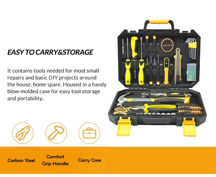 100pcs New Design  Tool Box Multi Repair Tool Kit Hand Tool Set