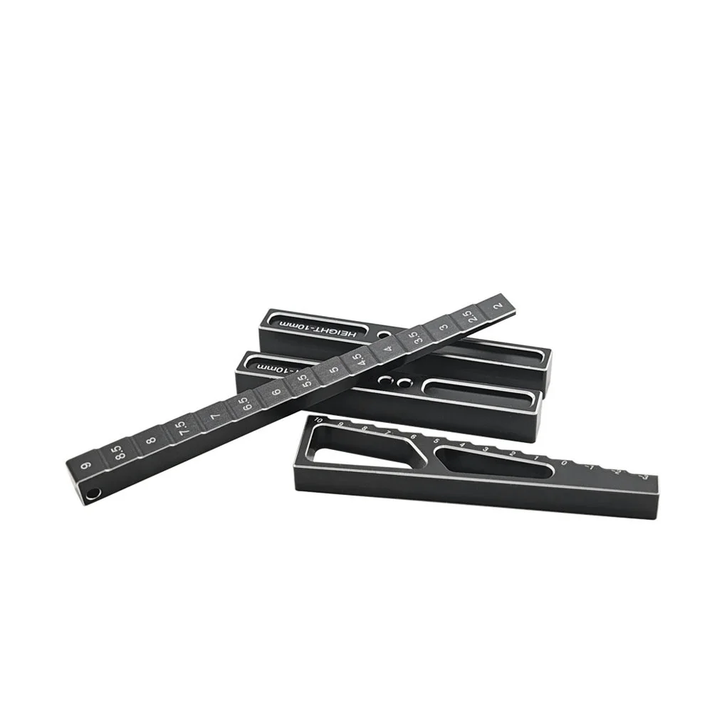 1 Set 1/10 scale flat road car, RV, car brick, car height gauge, lower stop gauge set, model car body measuring tools