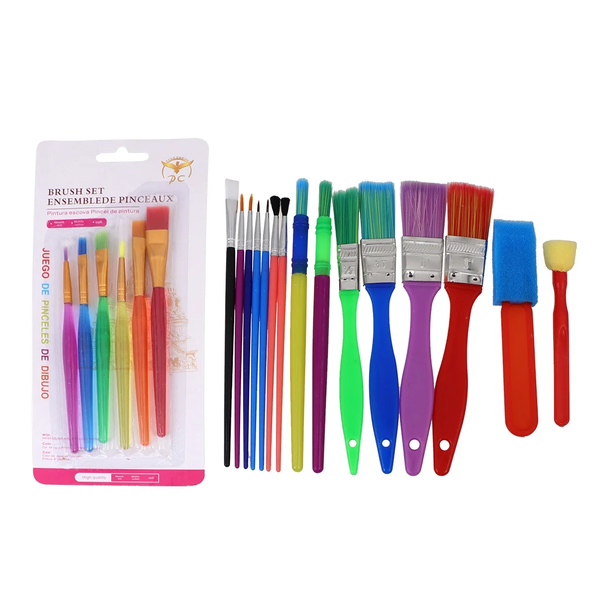 

21pcs Kids Painting Brush Set Multifunctional Art Tools For Watercolor Acrylic Doodle Drawing Diy Creative Learning Educational