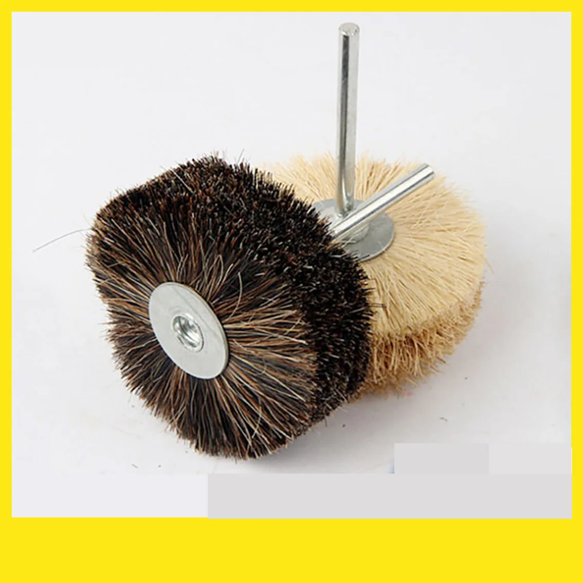 

1PCS 3 Handle Horse Hair Polishing Wheel 80mm Sisal Polishing Wheel For Grinding The Concave and Convex Surface of Bodhi Jade