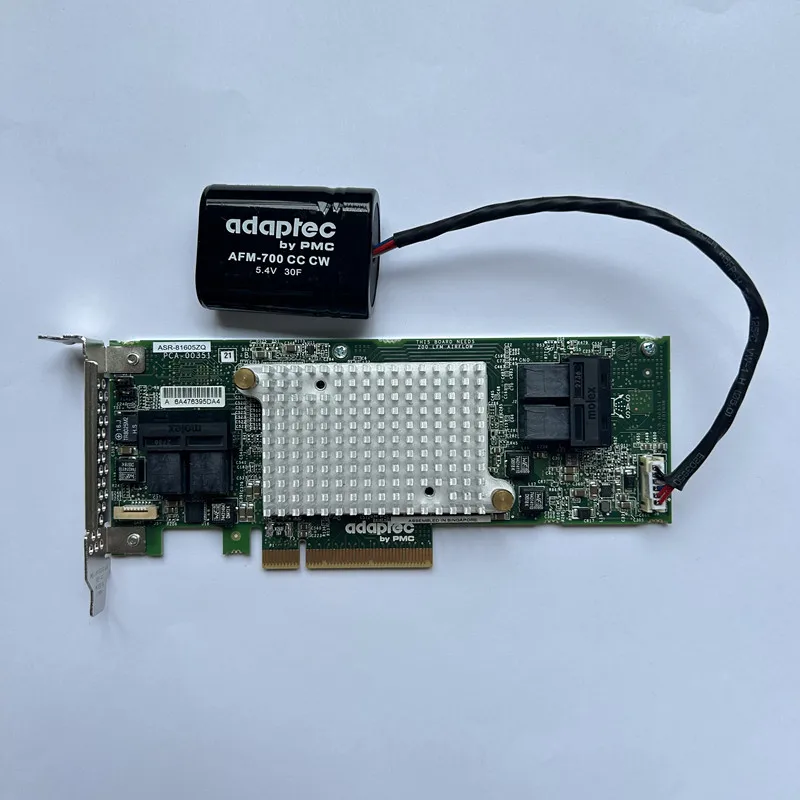 

Оригинальная карта расширения Adaptec ASR-81605ZQ с 1 ГБ кэш-памятью HBA