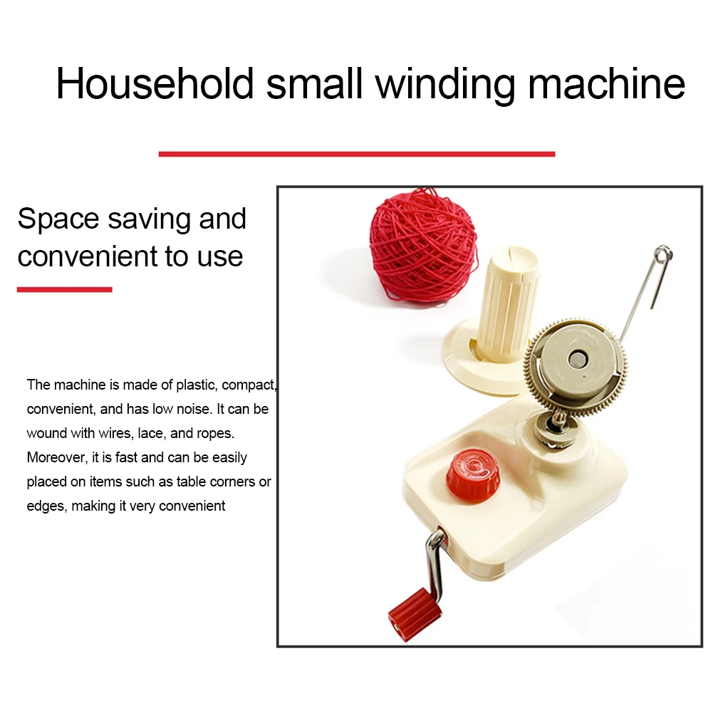 Yarn Winder Handheld Wool Winding Machine Small Yarn Coiler Machine for Knitting Yarn Ball Thread Fiber Wool