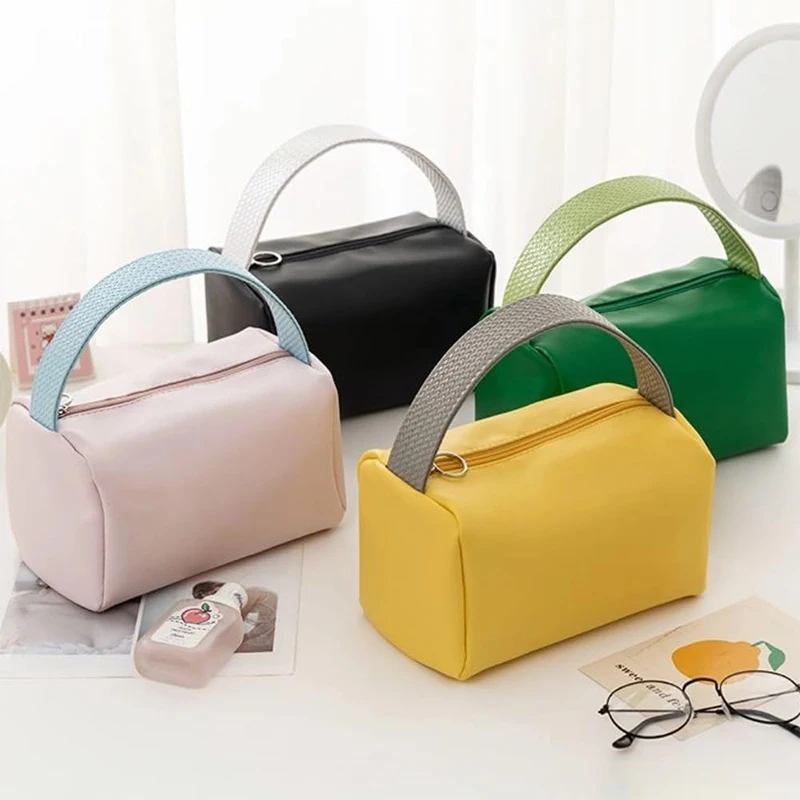 Bolsa de maquillaje portátil para mujer, bolsa de almacenamiento de gran capacidad, bolsa de lavado, nueva