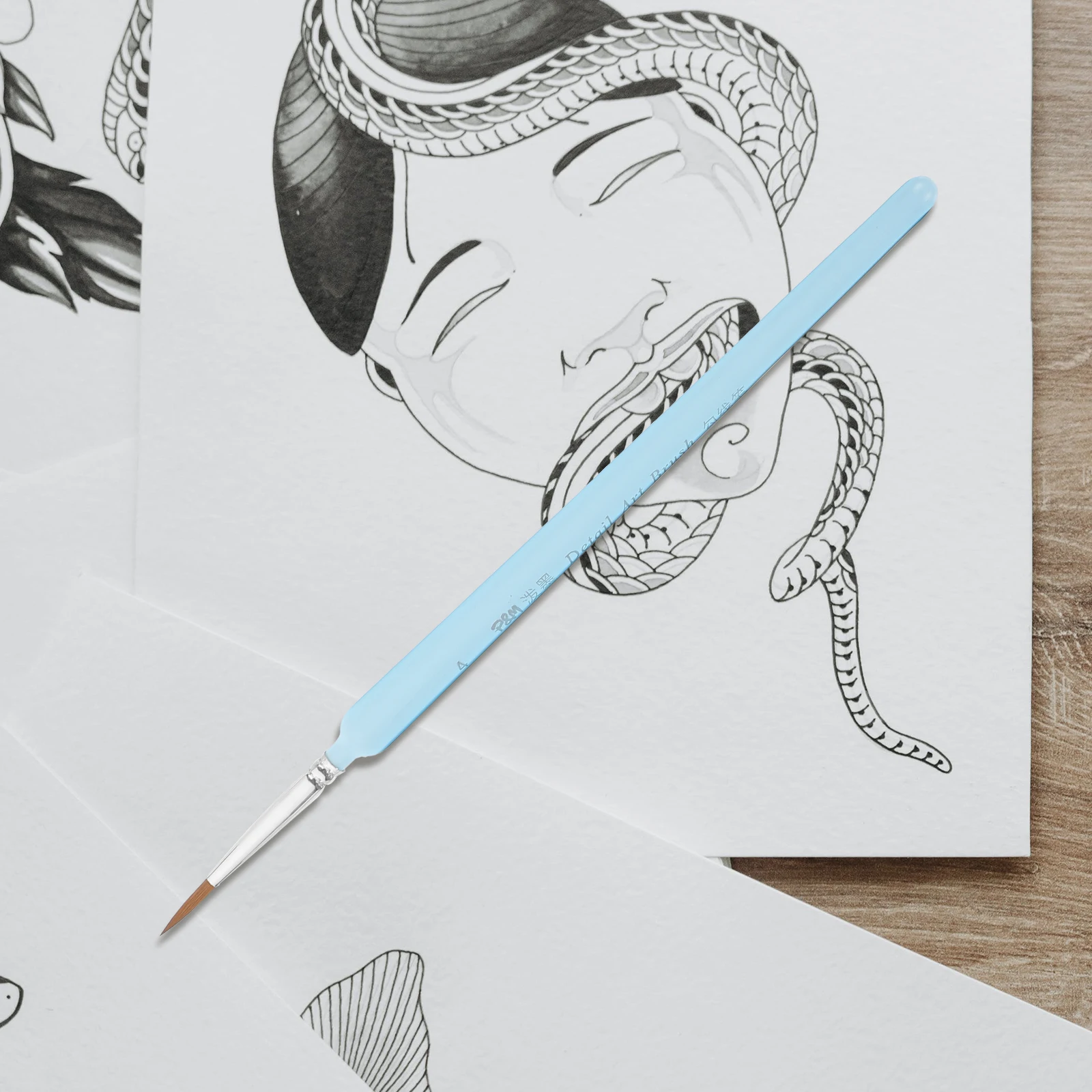 

11Pcs Detail Paint Brush Set Fine Art Brushes for Acrylic Oil Watercolor Gouache Miniature Nail Face Painting Painting Brush